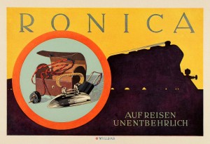 1931 Willrab Mini Poster Vintage Advertising Ronica Electric Travel Iron